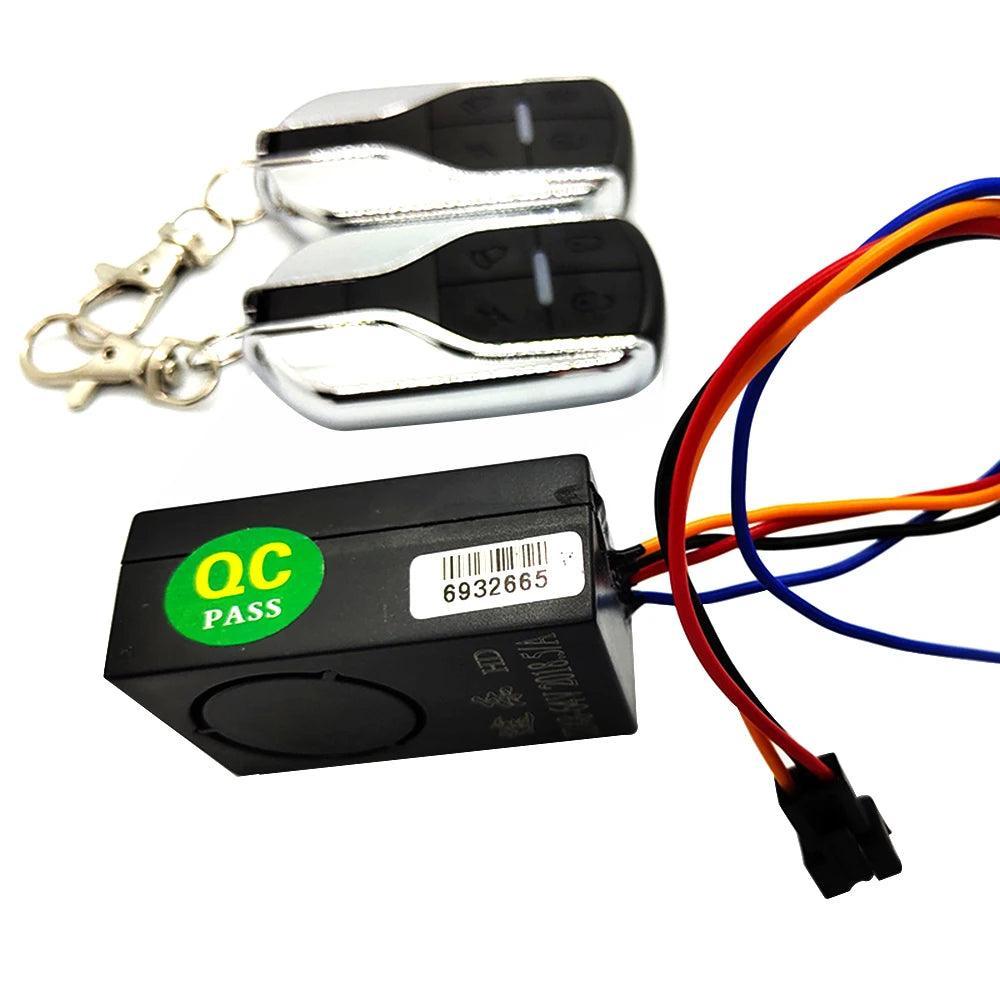 Electric Scooter Wireless Remote Control Alarm Set 4 Wire/6 Wire Power - VirtuousWares.Store