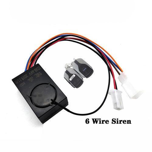Electric Scooter Wireless Remote Control Alarm Set 4 Wire/6 Wire Power - VirtuousWares.Store