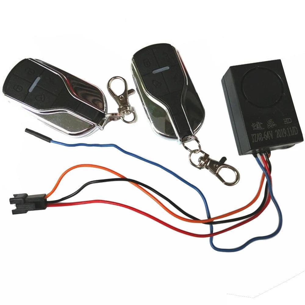 Electric Scooter Wireless Remote Control Alarm Set 4 Wire/6 Wire Power - VirtuousWares.Store