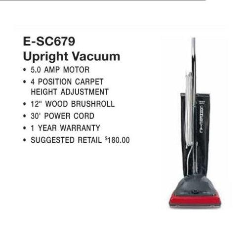 Eureka: E-SC679 Vac, Sanitaire Vacuum 5Amp 30' Cord 12" Maid Saver - VirtuousWares.Store