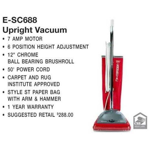 Eureka: E-SC688 Vac, Sanitaire Vacuum 7Amp 50' Cord VGII Paper Bag - VirtuousWares.Store