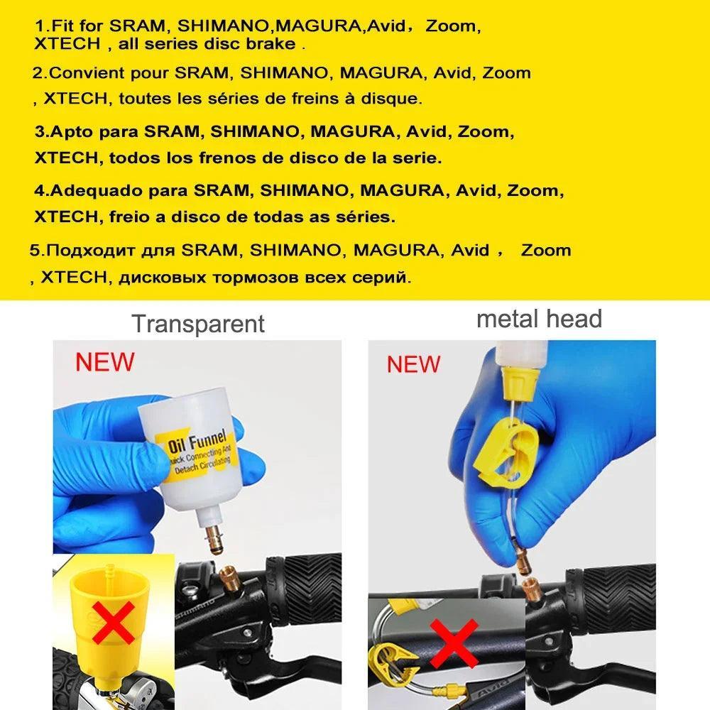 Ezmtb Bicycle Hydraulic Disc Brake Oil Bleed Kit Tools For ,SRAM, - VirtuousWares.Store
