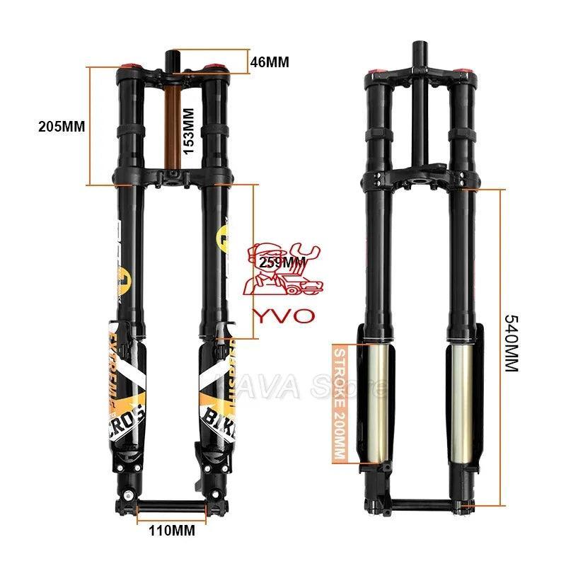Fastace Electric Dirt bike Fork 26/27.5/29 Inch DH Hydraulic - VirtuousWares.Store