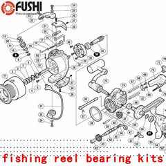 Fishing Reel Ball Bearings Kits For Shimano 02 ultegra 3000 4000 5000 - VirtuousWares.Store