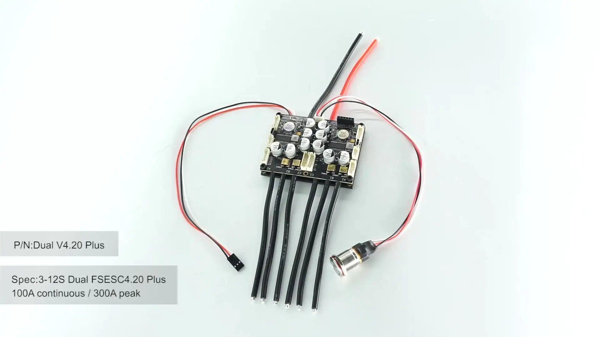Flipsky 100a Dual Brushless BLDC Motor Controller FSESC4.20 ESC based - VirtuousWares.Store