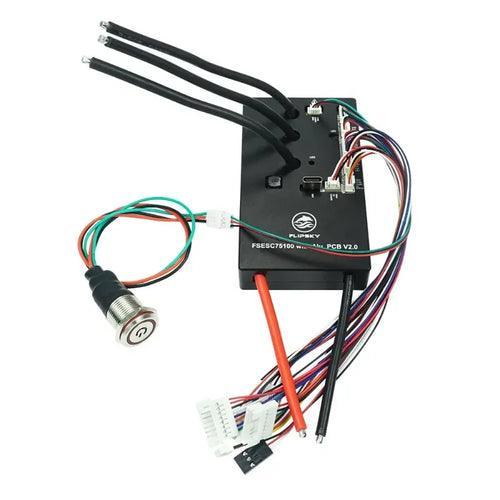 Flipsky 48V 60V 72V 75V 84V 100A FSESC 75100 V2.0 with Power Switch - VirtuousWares.Store