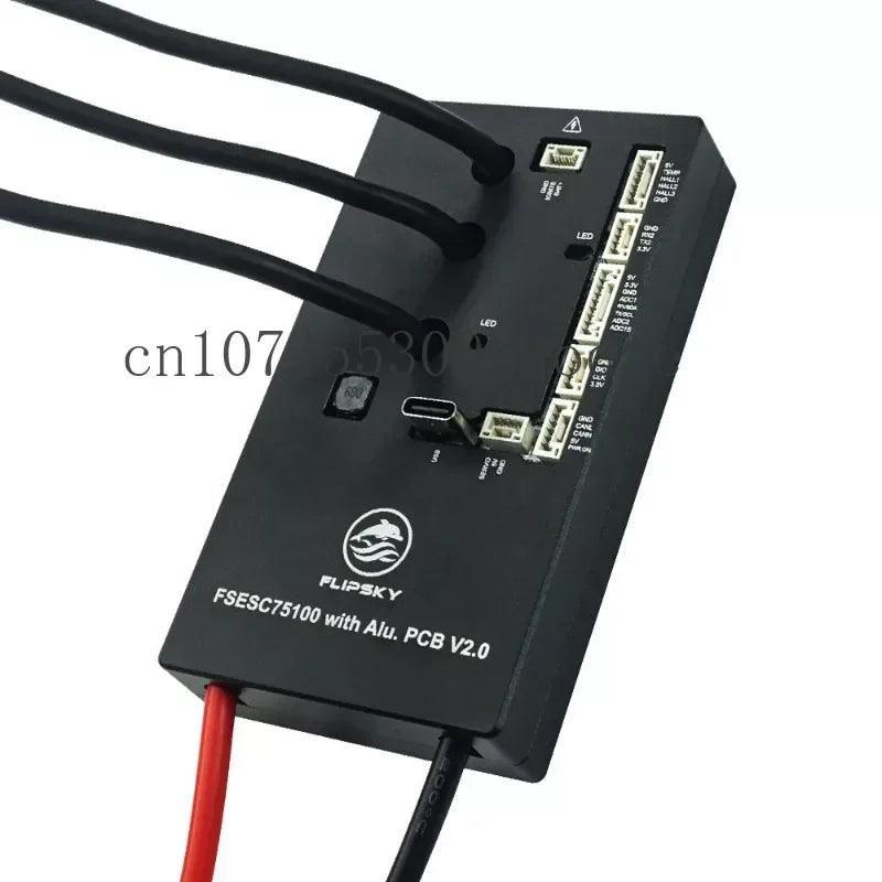 Flipsky 48V 60V 72V 75V 84V 100A FSESC 75100 V2.0 with Power Switch - VirtuousWares.Store