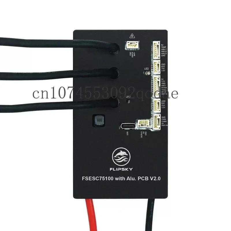 Flipsky 48V 60V 72V 75V 84V 100A FSESC 75100 V2.0 with Power Switch - VirtuousWares.Store