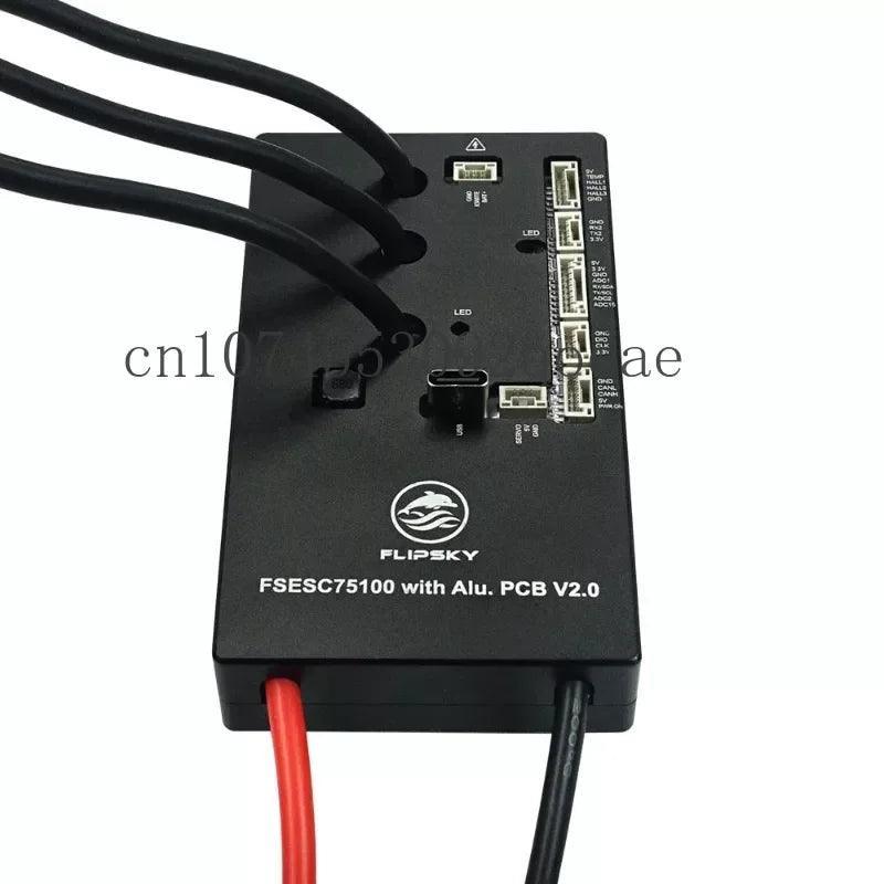 Flipsky 48V 60V 72V 75V 84V 100A FSESC 75100 V2.0 with Power Switch - VirtuousWares.Store