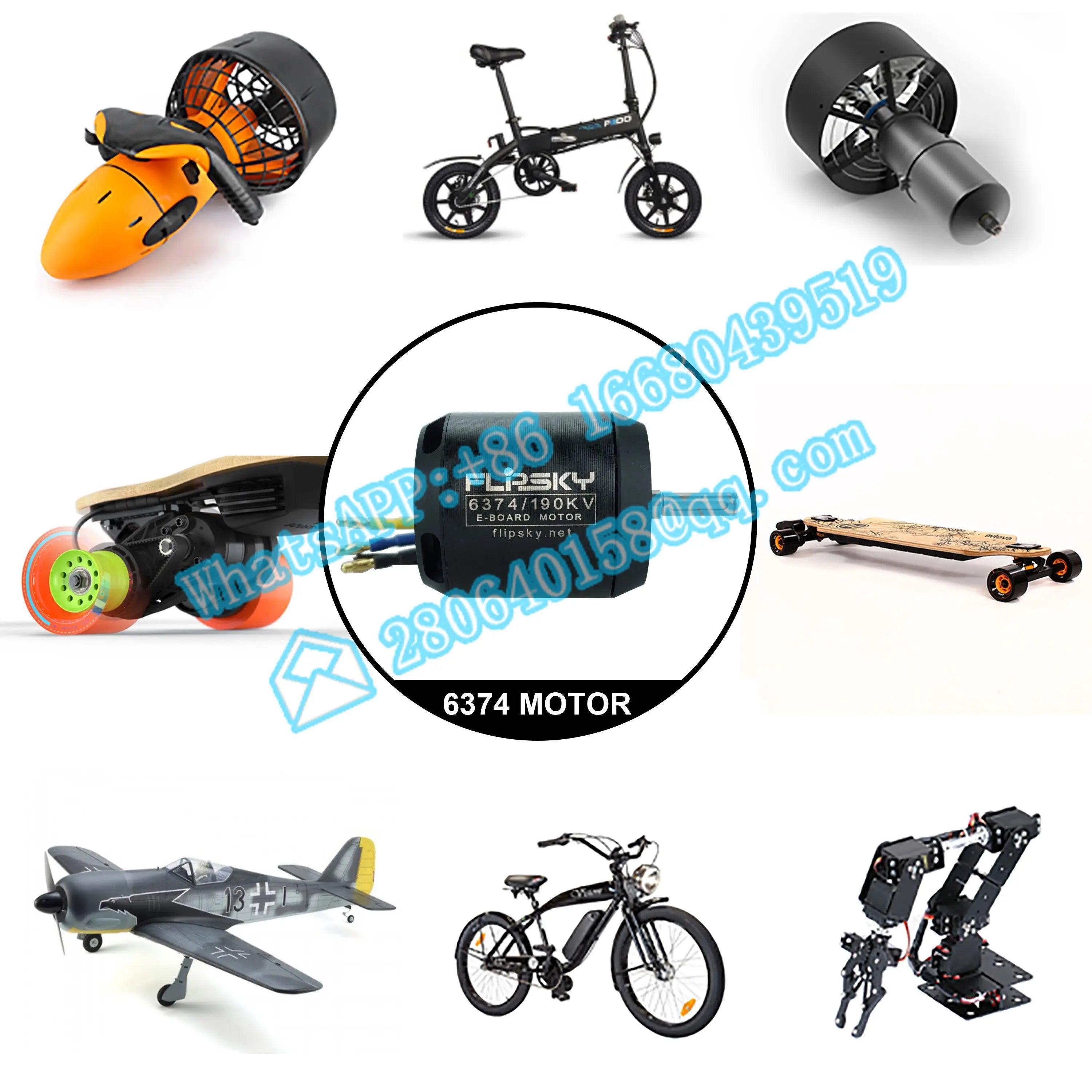 Flipsky 48v brushless dc motor 12S 6374 Belt Electric Skateboard Motor - VirtuousWares.Store