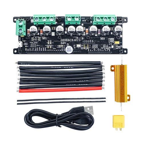 Flipsky 56V 50A Dual Drive Brushless Motor Driver ODESC3.6 Based on OD - VirtuousWares.Store