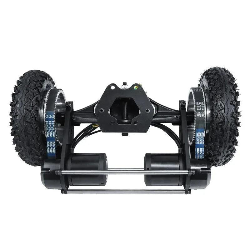Flipsky 6374 Motor Terrain Tire Kit Whole Set with Wheels Motors Front - VirtuousWares.Store