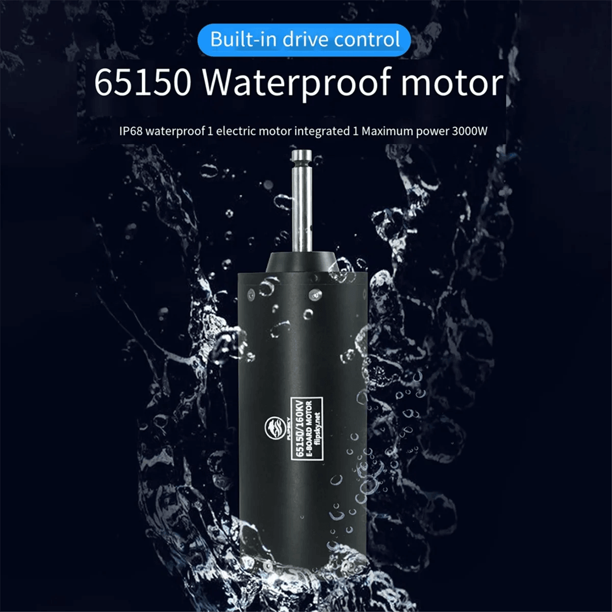 Flipsky 65150 Motor+3.8 Inch Propeller 160KV 3000W IP68 BLDC Motor/ESC - VirtuousWares.Store