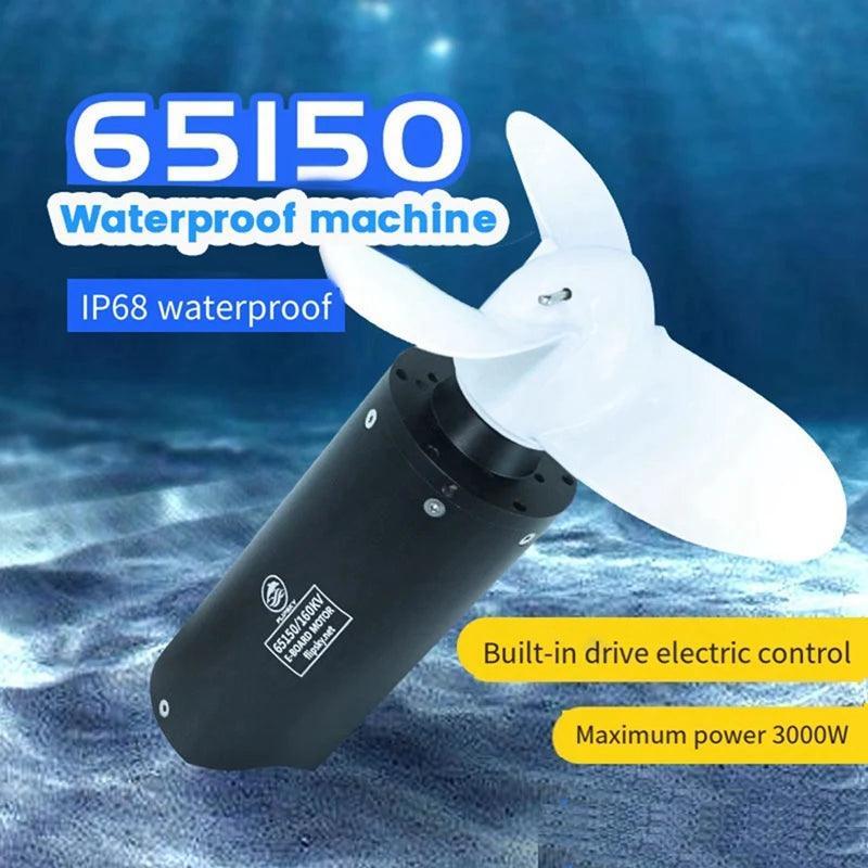 Flipsky 65150 Motor+7Inch Propeller 160KV 3000W IP68 Waterproof BLDC - VirtuousWares.Store