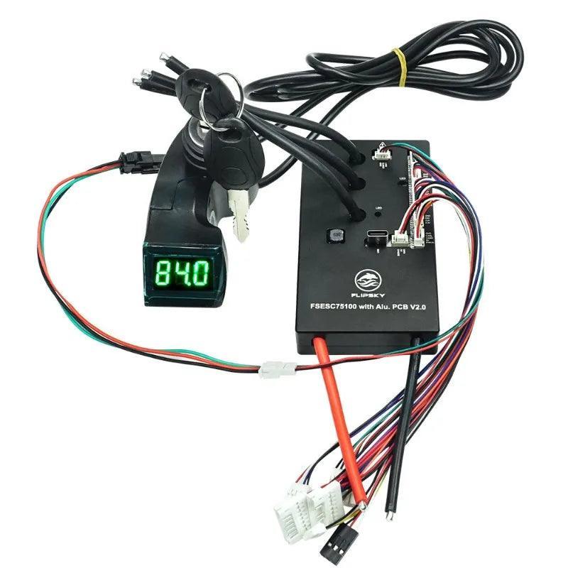 Flipsky 75100 V2.0 with Aluminum PCB with Power Key Switch Button - VirtuousWares.Store