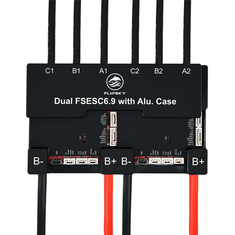 FLIPSKY Brushless DC Motor Speed Controller Dual FSESC6.9 100A Base on - VirtuousWares.Store