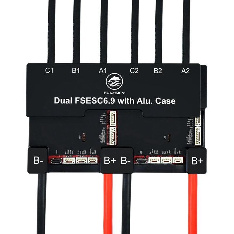 FLIPSKY Brushless DC Motor Speed Controller Dual FSESC6.9 100A Base On - VirtuousWares.Store
