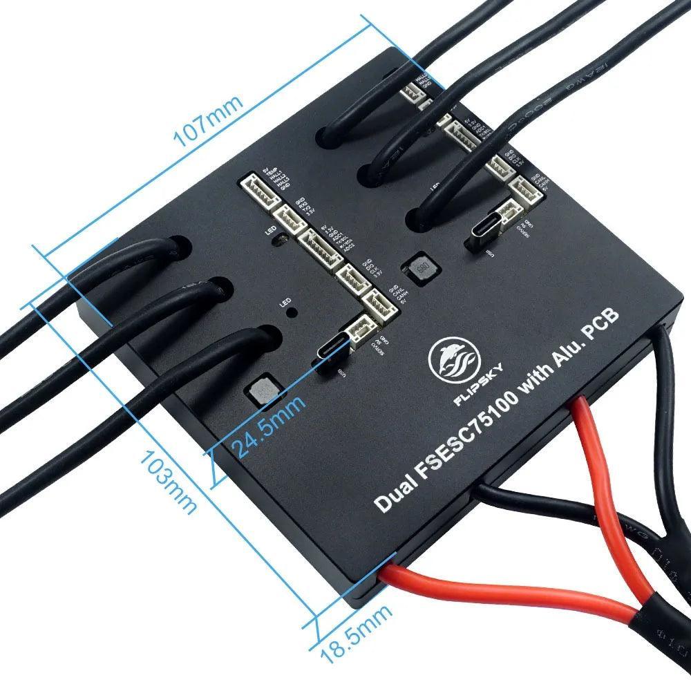 Flipsky Dual 75100 With Aluminum PCB Based on VESC For Electric - VirtuousWares.Store
