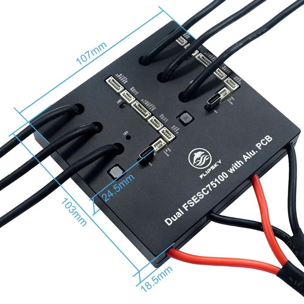 Flipsky Dual 75100 with Aluminum PCB Based on VESC for Electric - VirtuousWares.Store