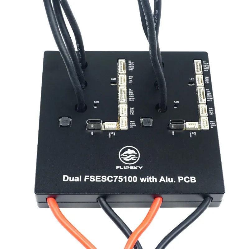 Flipsky Dual FSESC 75100 with Aluminum PCB 75V 100A Controller Based - VirtuousWares.Store