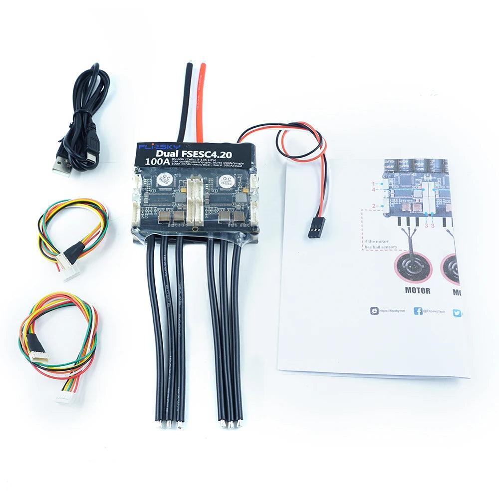 Flipsky Dual FSESC4.20 100A (Based on VESC® 4.20 ) with Anodized - VirtuousWares.Store
