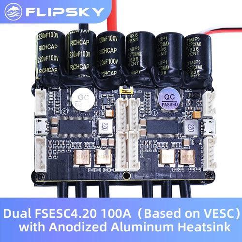 Flipsky Dual FSESC4.20 100A (Based on VESC® 4.20 ) with Anodized - VirtuousWares.Store