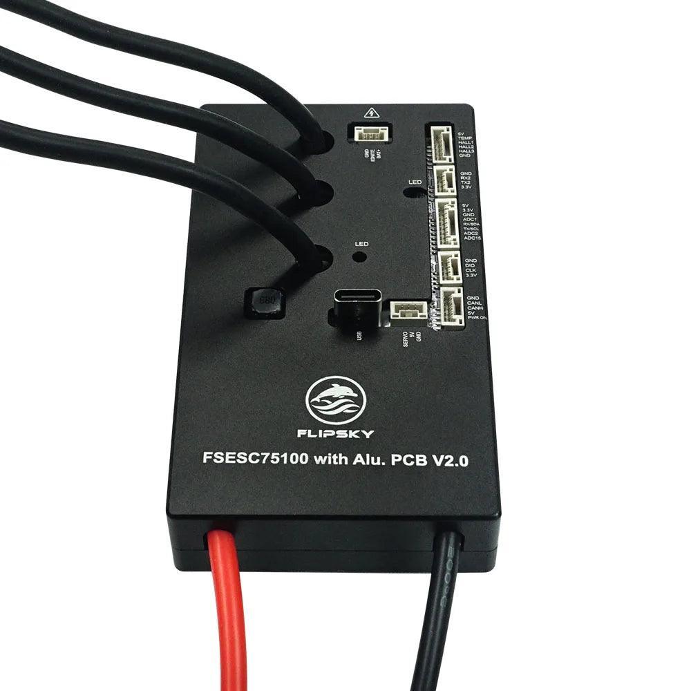 Flipsky FSESC 75100 V2.0 With Aluminum PCB 75V ESC Speed Controller - VirtuousWares.Store