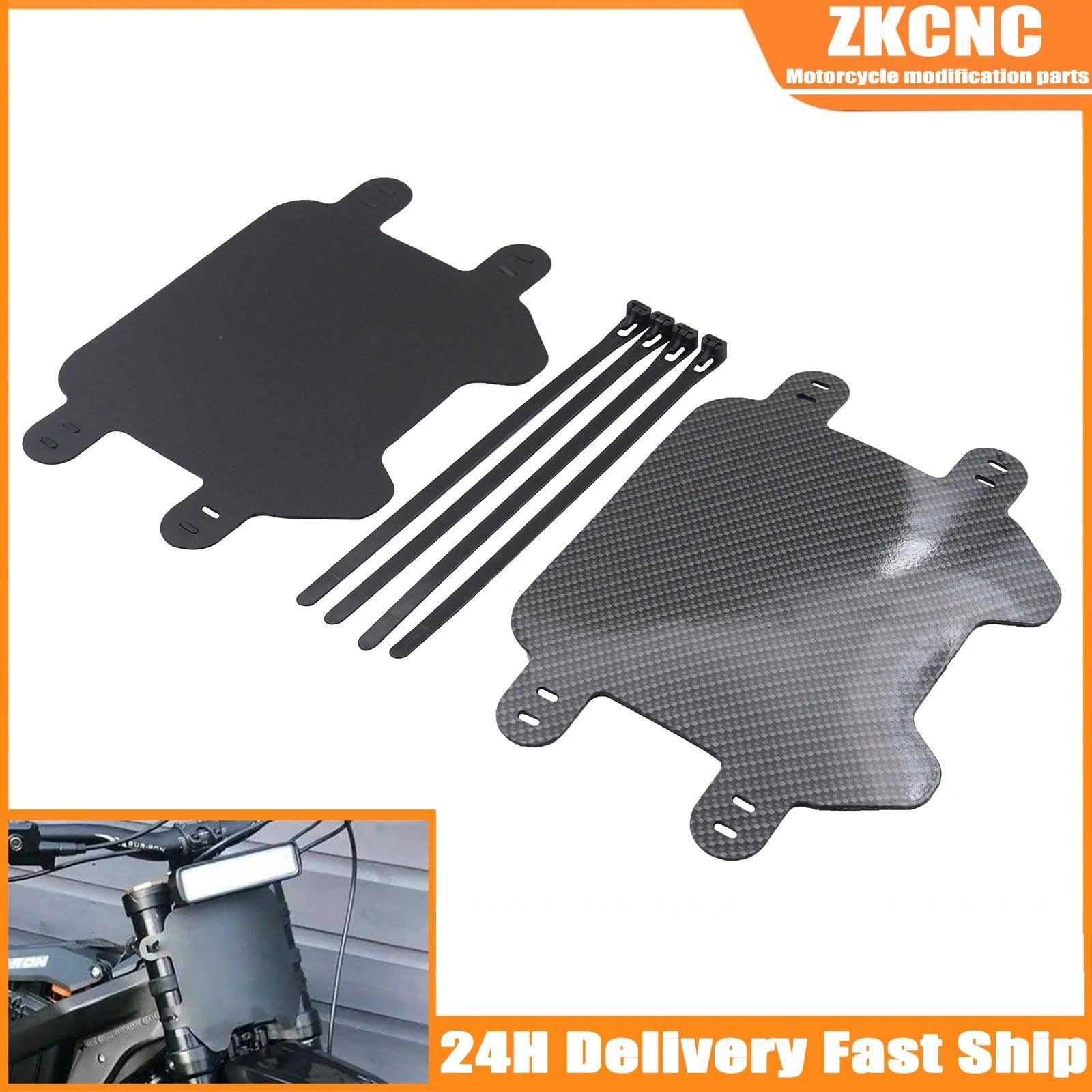 For Sur-ron Motorcycle Front Number Plate Frame Holder Black For - VirtuousWares.Store