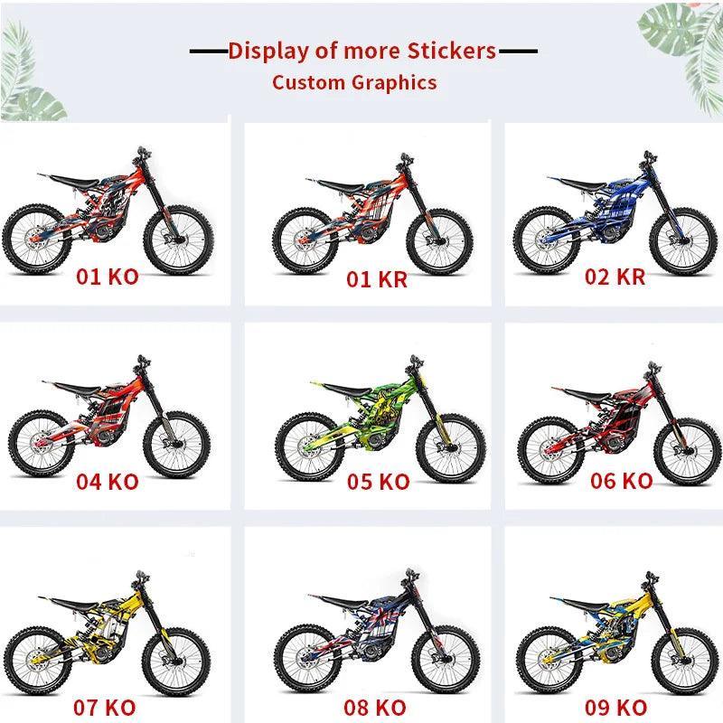 For SURRON Custom Stickers Light Bee X Electric Off-road Bike Dirtbike - VirtuousWares.Store