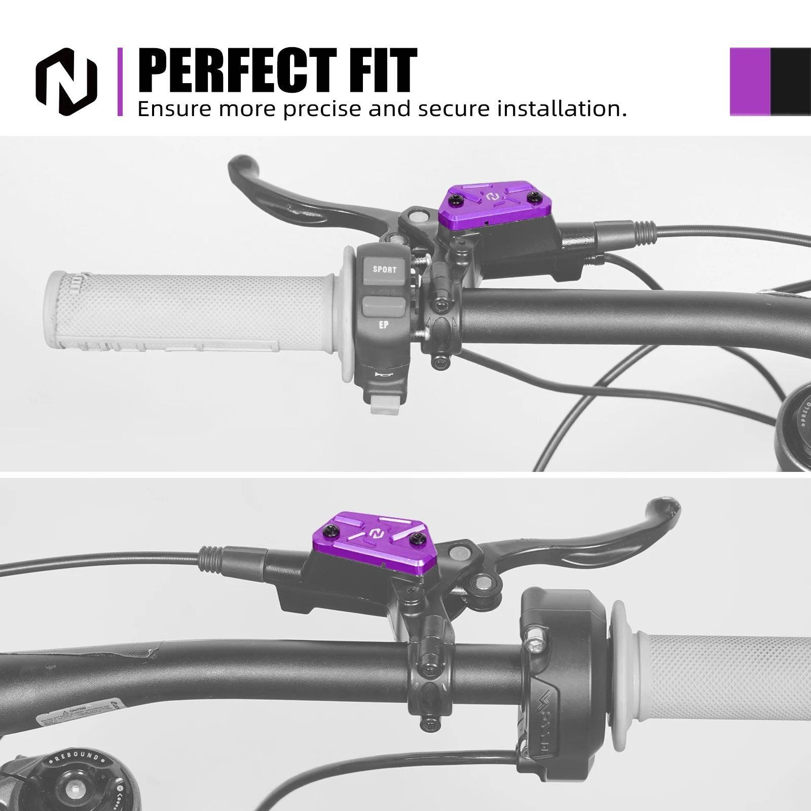 For Surron light bee X Aluminum Front Rear Brake Reservoir Cover Cap - VirtuousWares.Store