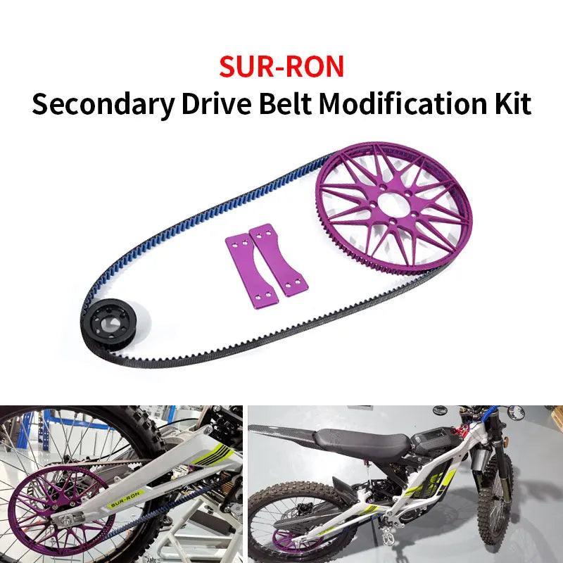For SURRON Light Bee X S Secondary Drive Rear Flat Fork Modified Belt - VirtuousWares.Store
