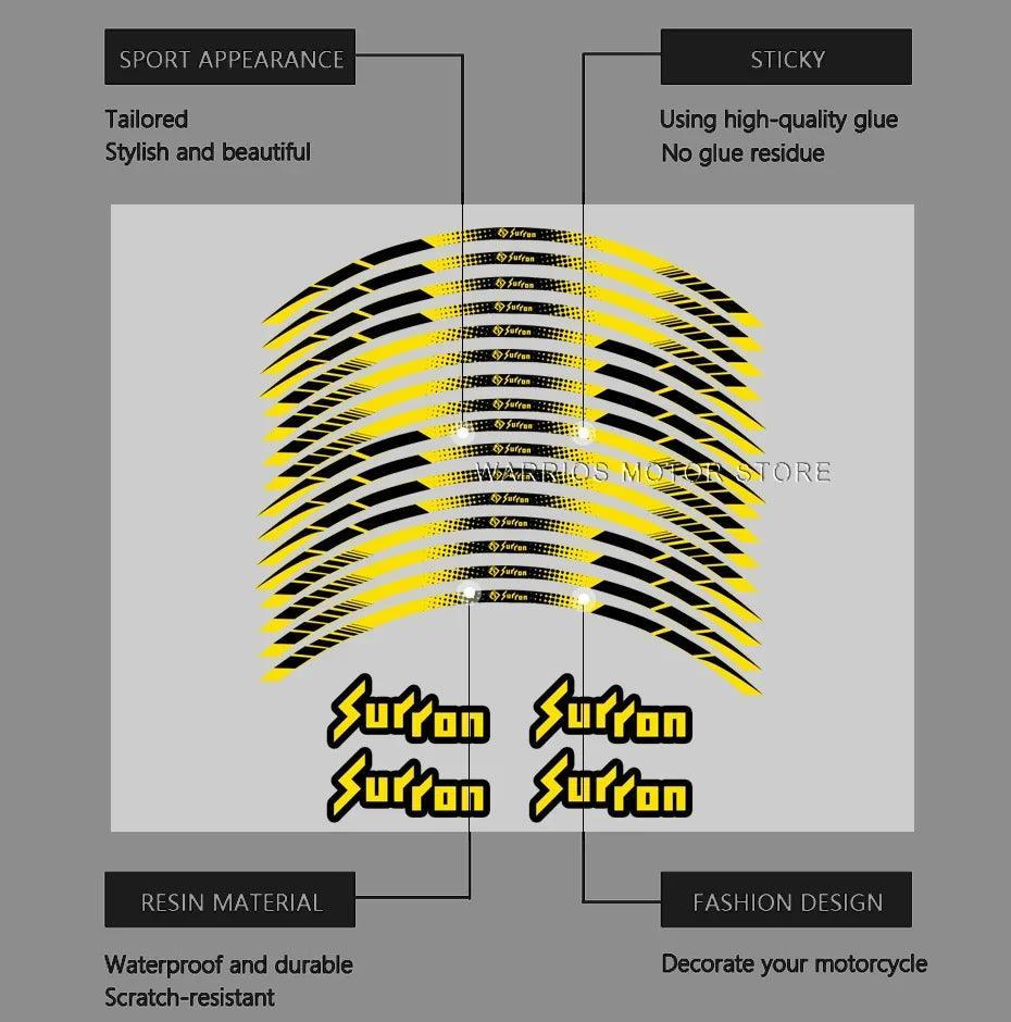 For Surron Light Bee X/S/LBX Segway X260 X160 Motorcycle Wheel Sticker - VirtuousWares.Store