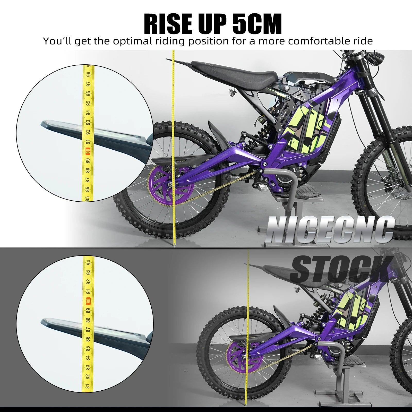 For Surron Sur-Ron Light Bee X S L1E Motocross 5cm Rise Seat Riser - VirtuousWares.Store