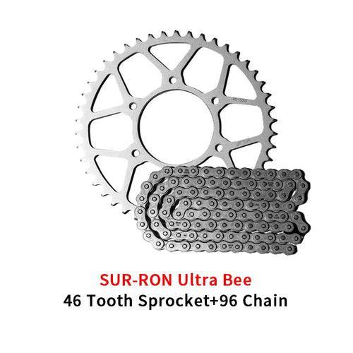 For SURRON Ultra Bee 46 Tooth 46T Sprocket 96 Chain Set Kit Off-road - VirtuousWares.Store