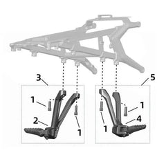 For SURRON Ultra BeeLeft and Right Rear Rear Pedal Assemblies Original - VirtuousWares.Store