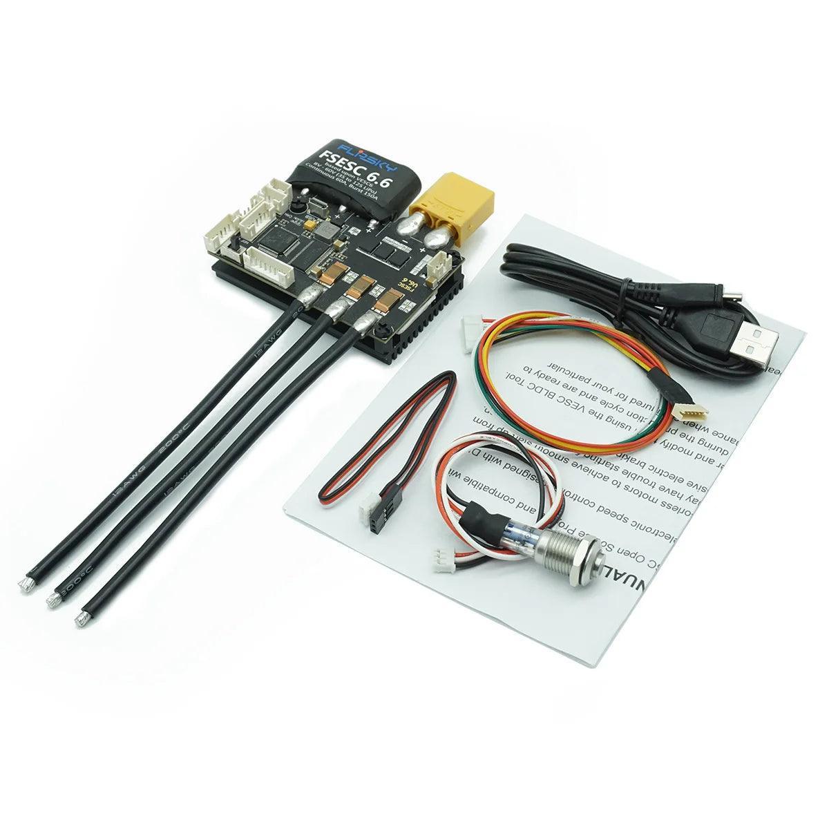 FSESC 6.6 based Upon VESC® 6 with Heat Sink Electric Speed Controller - VirtuousWares.Store