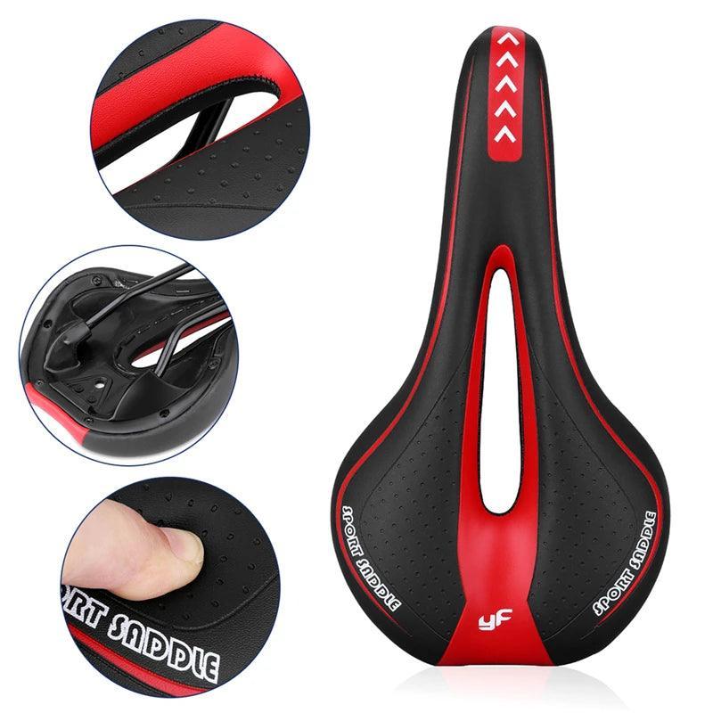 Gel Extra Soft Bicycle MTB Saddle Cushion Bicycle Hollow Saddle Cycling Road Mountain Bike Seat Bicycle Accessories - VirtuousWares.Store