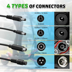 GOJUSIN 42V 2A Electric Scooter Power Charger Compatible With - VirtuousWares.Store