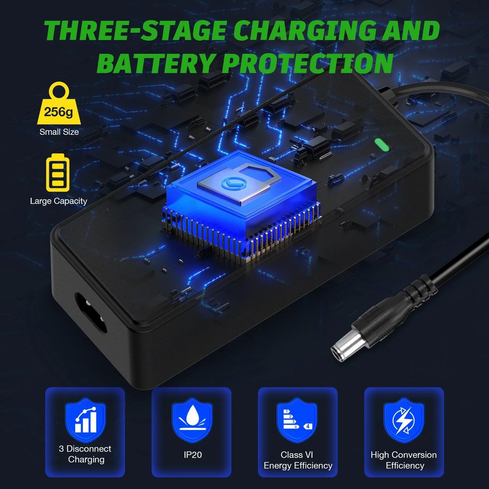 GOJUSIN 42V 2A Electric Scooter Power Charger Compatible With - VirtuousWares.Store