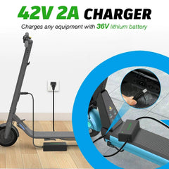 GOJUSIN 42V 2A Electric Scooter Power Charger Compatible With - VirtuousWares.Store