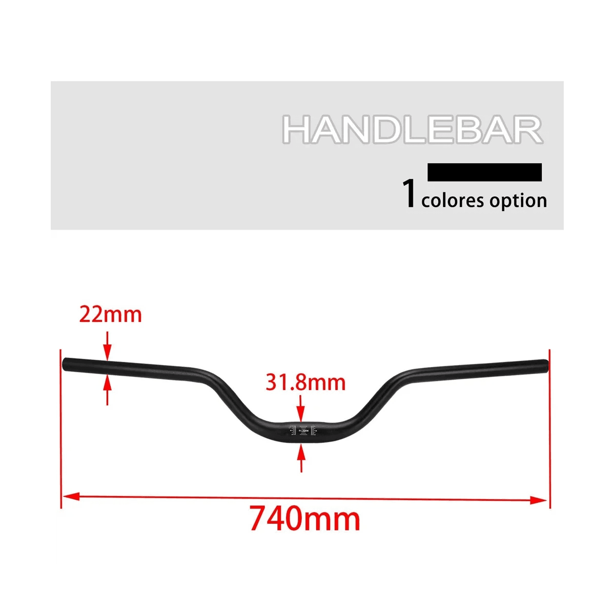 Handle Bar Heightened, Motorcycle Handlebars 7/8 Inch 22mm Aluminum - VirtuousWares.Store