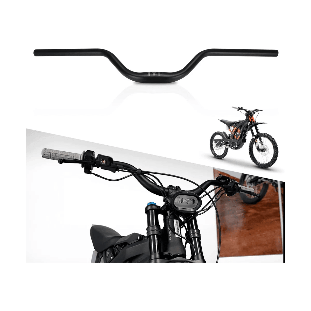 Handle Bar Heightened, Motorcycle Handlebars 7/8 Inch 22mm Aluminum - VirtuousWares.Store