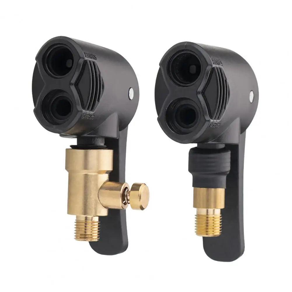 Helpful 2 in 1 Air Compressor Adapter Portable Deflation Valve Presta - VirtuousWares.Store