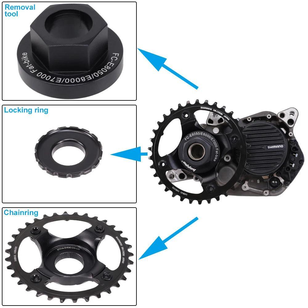 HEPPE Electric Fat Bike Motor Chainring Install and Removal Tool - VirtuousWares.Store