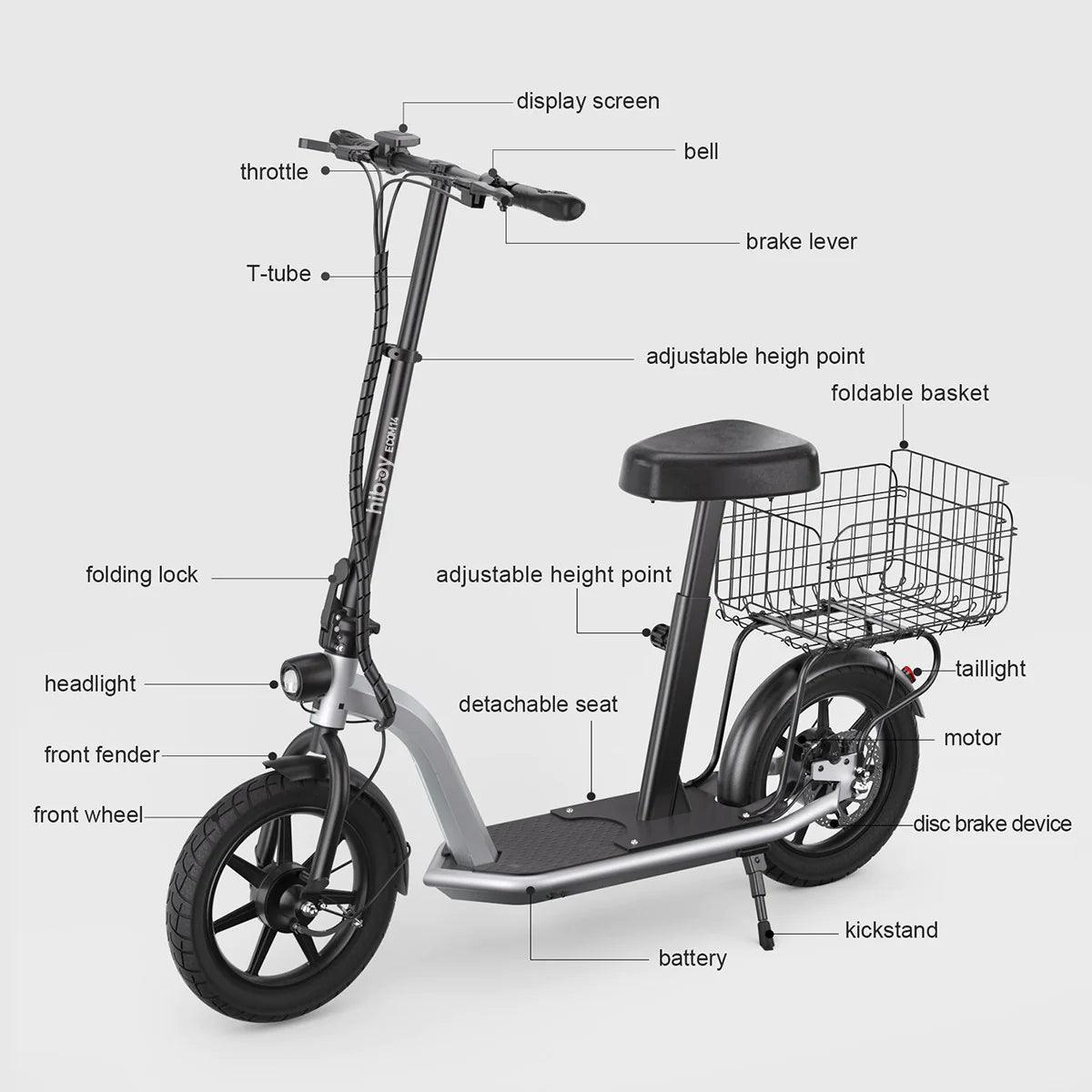 Hiboy ECOM 14 Eco Friendly Fat Tire Electric Scooter - VirtuousWares.Store