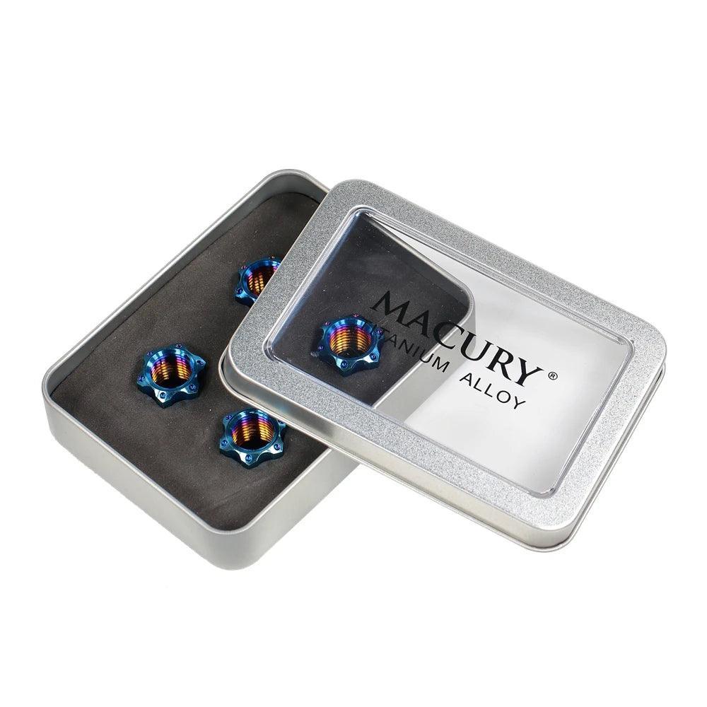 High-End M12 Titanium Alloy Fancy Flange Nut for ZERO 9 8X VSETT 8+ 9+ - VirtuousWares.Store