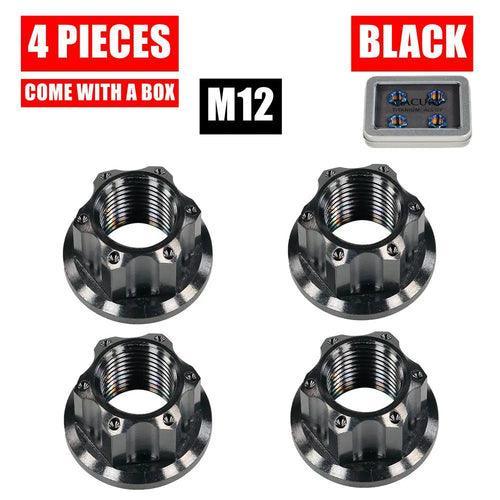 High-End M12 Titanium Alloy Fancy Flange Nut for ZERO 9 8X VSETT 8+ 9+ - VirtuousWares.Store