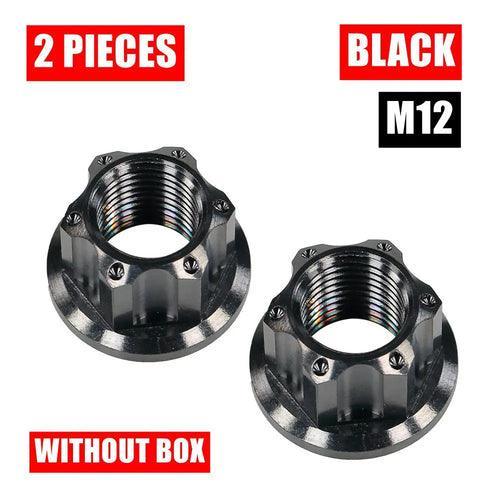 High-End M12 Titanium Alloy Fancy Flange Nut for ZERO 9 8X VSETT 8+ 9+ - VirtuousWares.Store