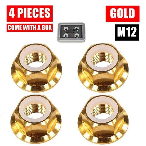 High-End M12 Titanium Alloy Flange Nut for ZERO 8 9 8X VSETT 8+ 9+ VDM - VirtuousWares.Store