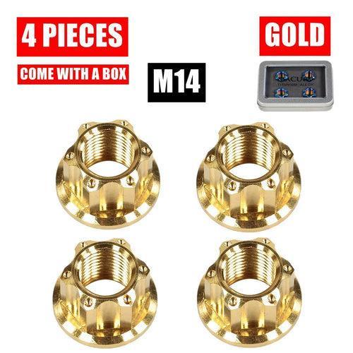 High-End M14 Titanium Alloy Flange Fancy Nut for ZERO 10X 11X VSETT - VirtuousWares.Store